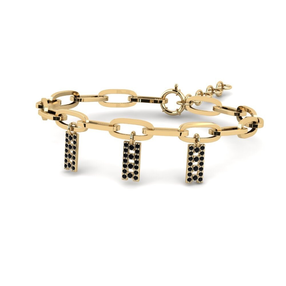 Saphir noir Bracelet trombones Kaolum