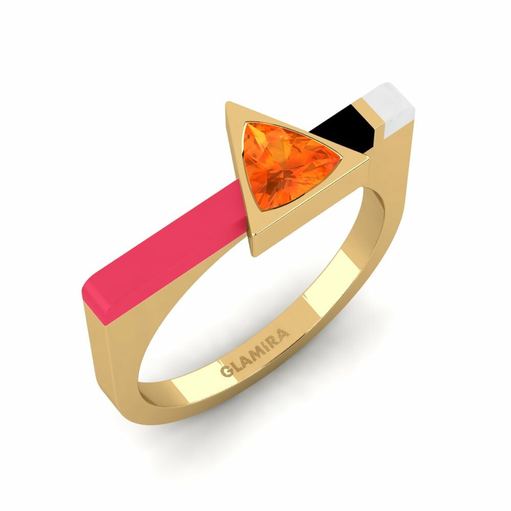 Ringe Kaptei Orangefarbener Saphir