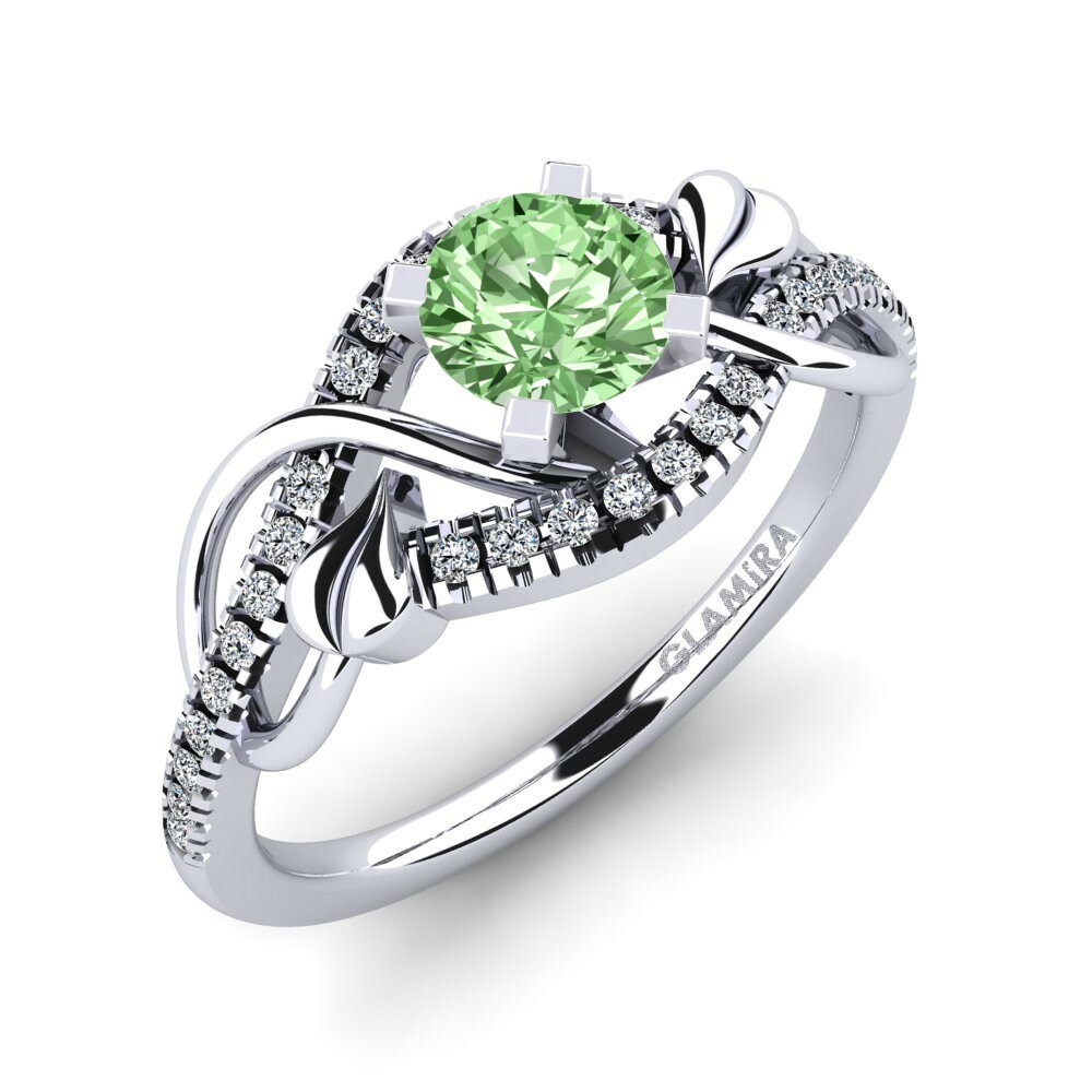 Green Diamond Engagement Ring Karlee