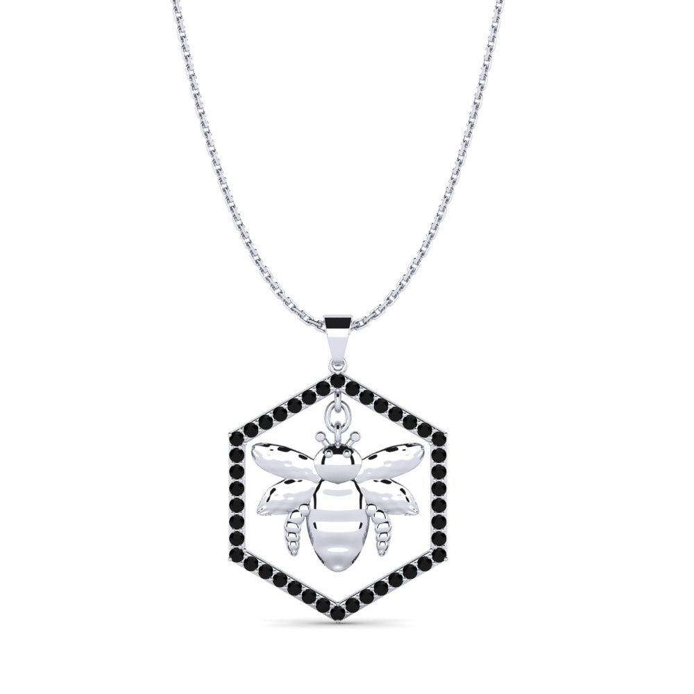 Diamante Negro Colgante de Mujer Karren