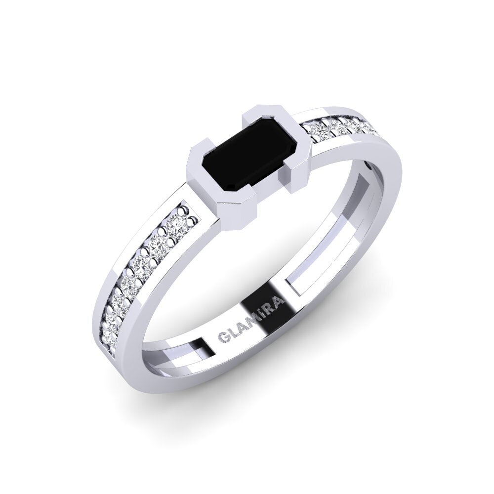 Onyx Noir Bague Kastilya