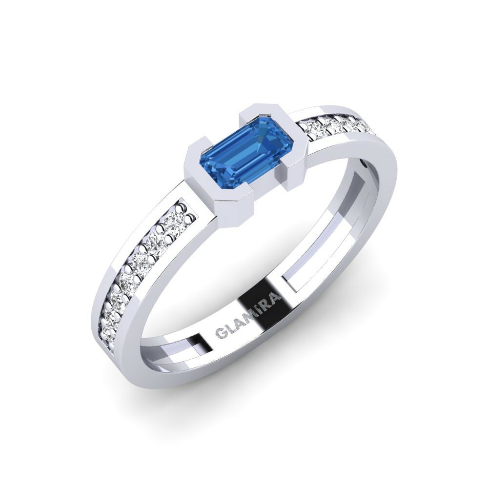 sapphire-zirconia แหวน Kastilya
