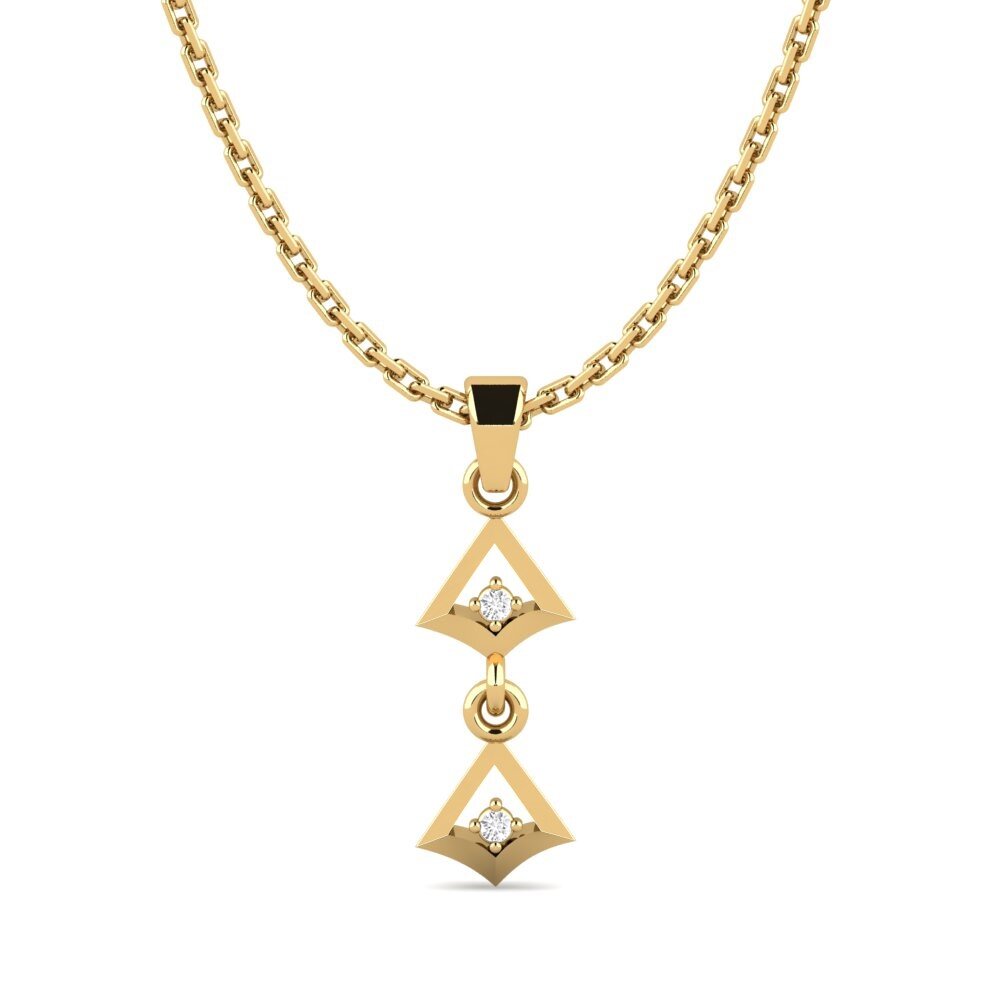 White sapphire Women's Pendant Katha
