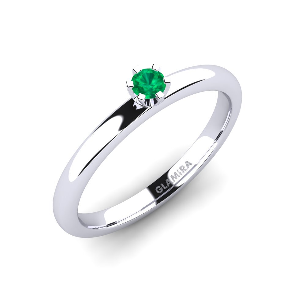 Emerald Engagement Ring Katherina 0.1crt