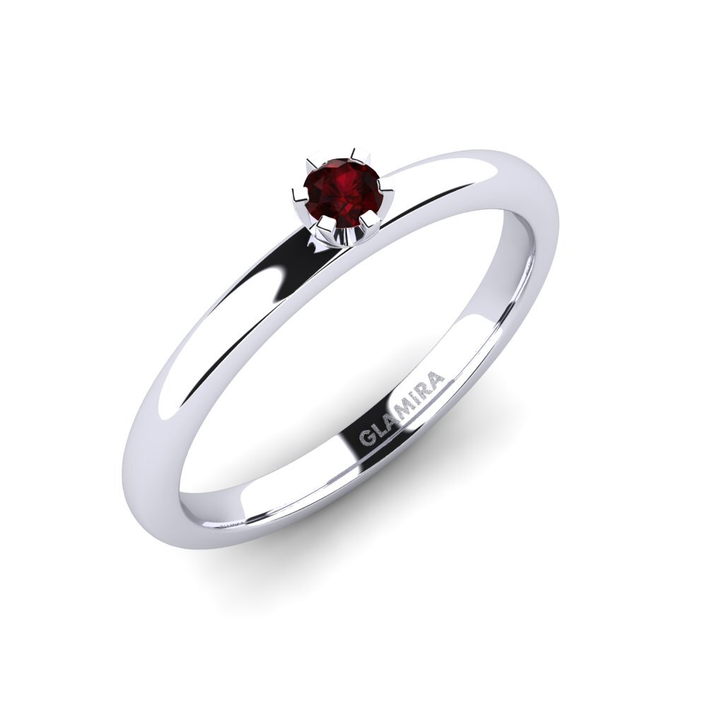 Garnet Engagement Ring Katherina 0.1crt