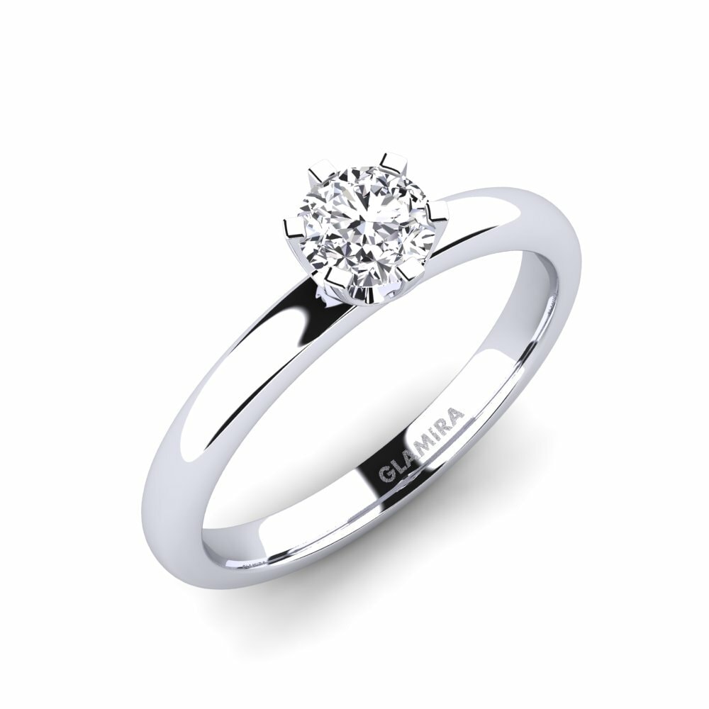 Classic Solitaire Engagement Rings Katherina 0.5 Crt 585 White Gold Lab Grown Diamond
