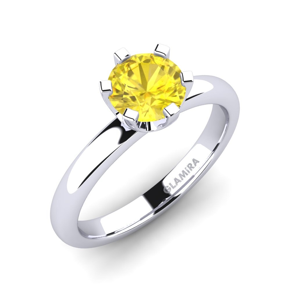 Yellow Sapphire Engagement Ring Katherina 1.0 crt