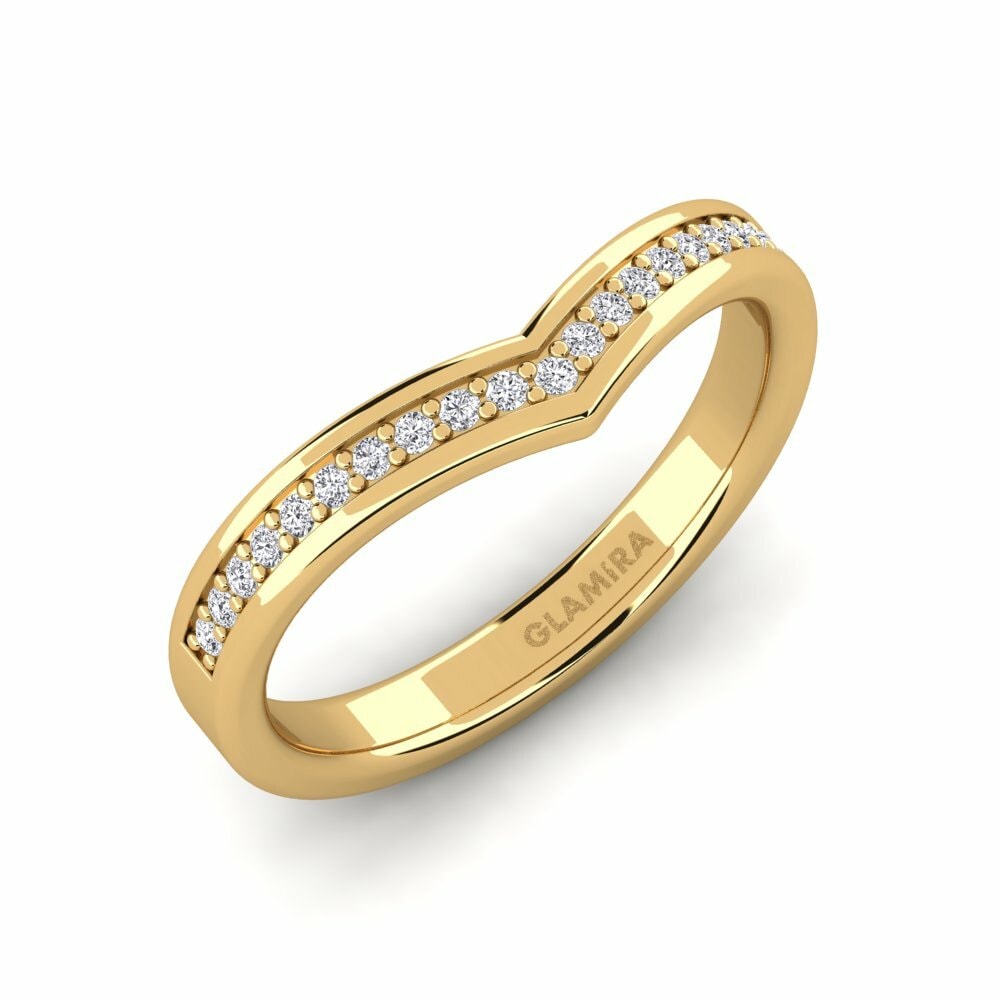 Eternity Women’s Wedding Rings GLAMIRA Kathrine 585 Yellow Gold Diamond