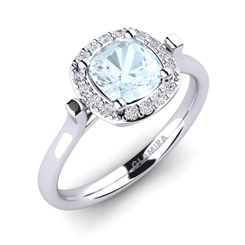Aquamarine Engagement Ring Katusha