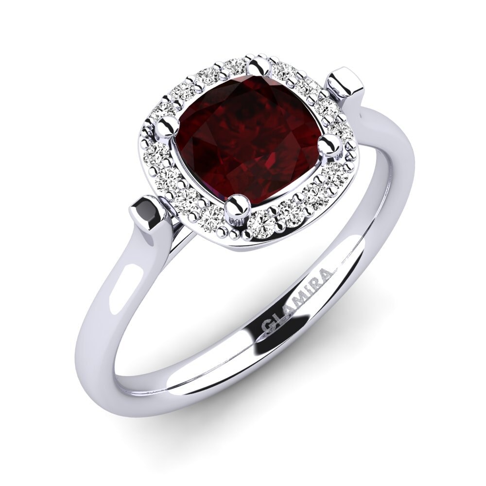 Garnet Engagement Ring Katusha