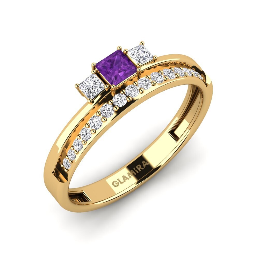 Amethyst Engagement Ring Kayac