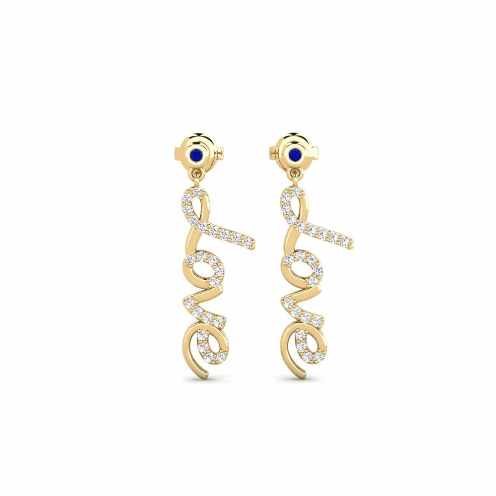 Saphir Boucle d'oreille femme Kazhukan