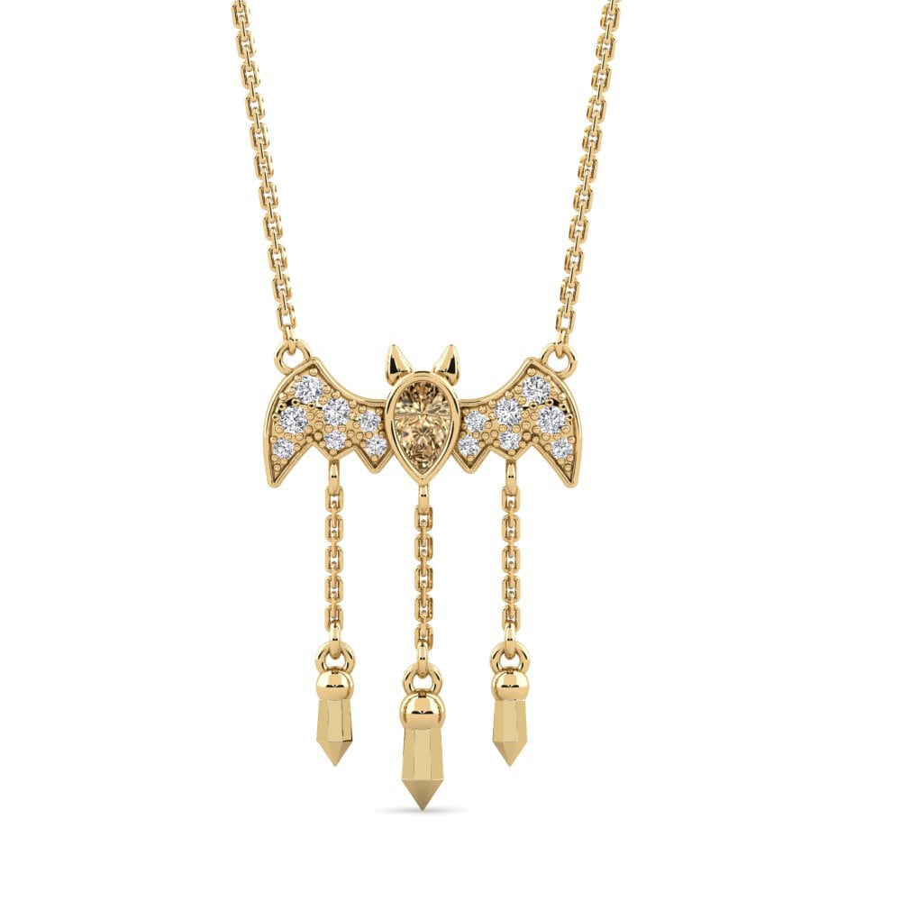 Diamante café Collar de Mujer Kcalm