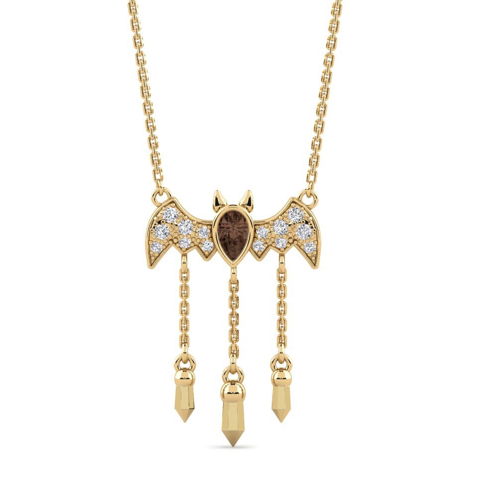 Smoky Quartz Women's Necklace Kcalm