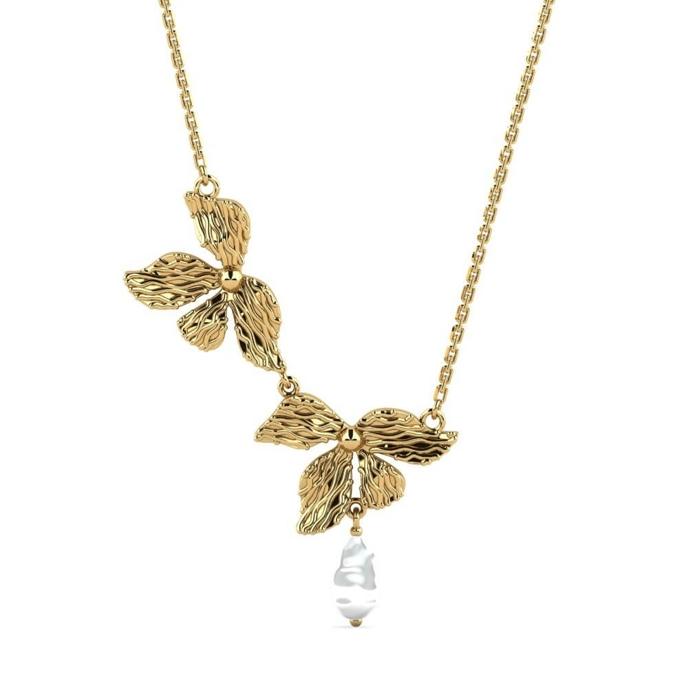 9k Oro Amarillo Collar de Mujer Kehrer