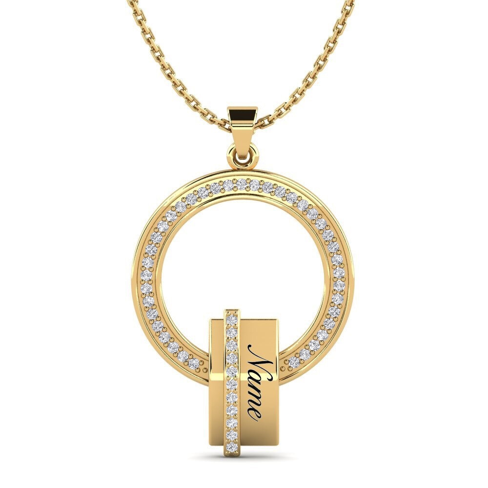 Gelbgold 585 Diamant Damen anhänger Keila
