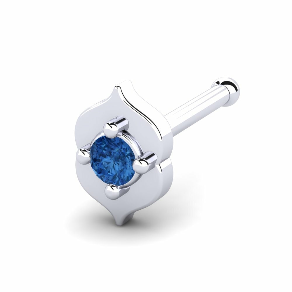 Donker Blauwe Zirkoon Neus Pin Kelli