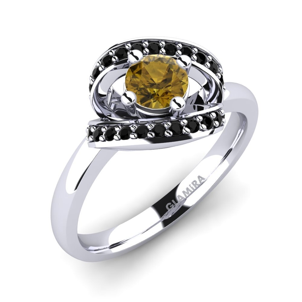 Circón Marrón Anillo de compromiso Kelly