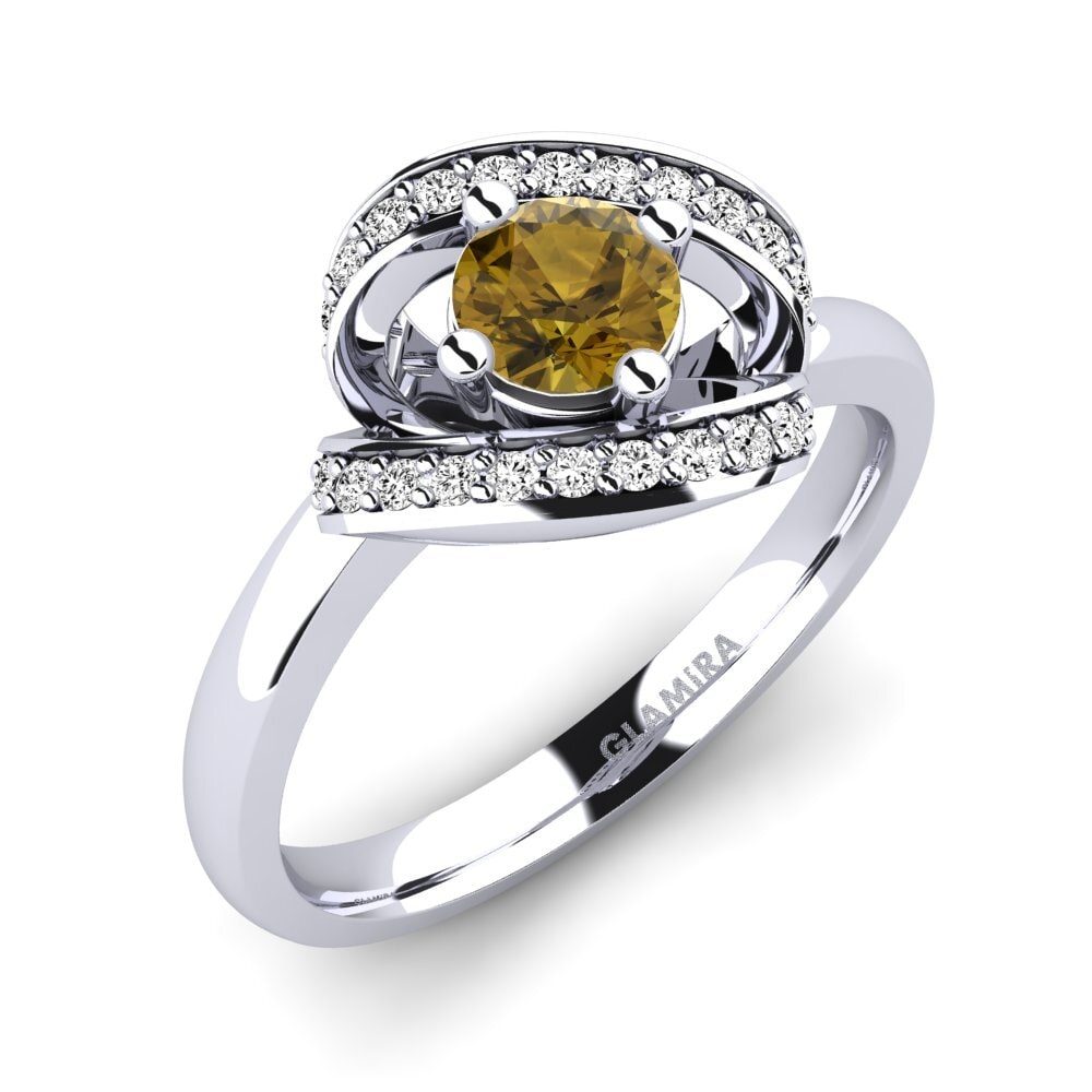 Circón Marrón Anillo de compromiso Kelly