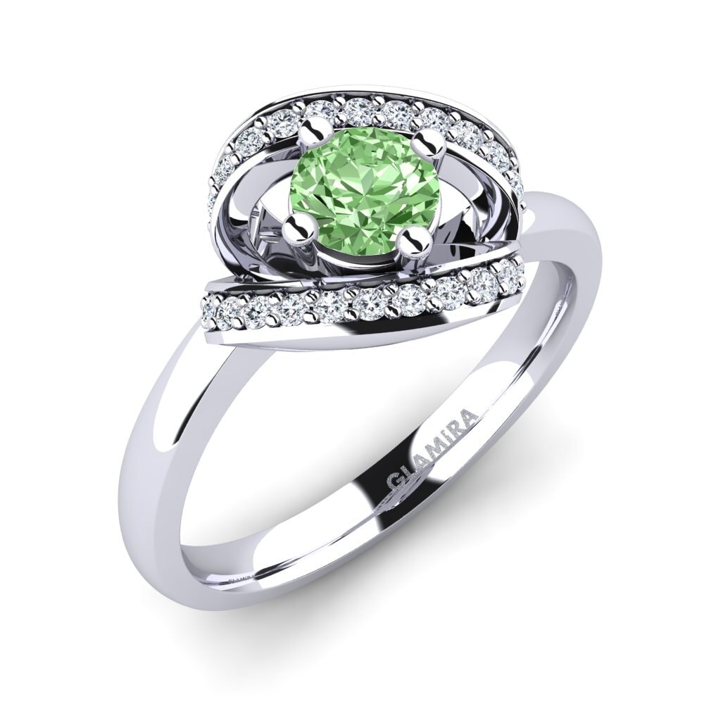 Diamante Verde Anillo de compromiso Kelly