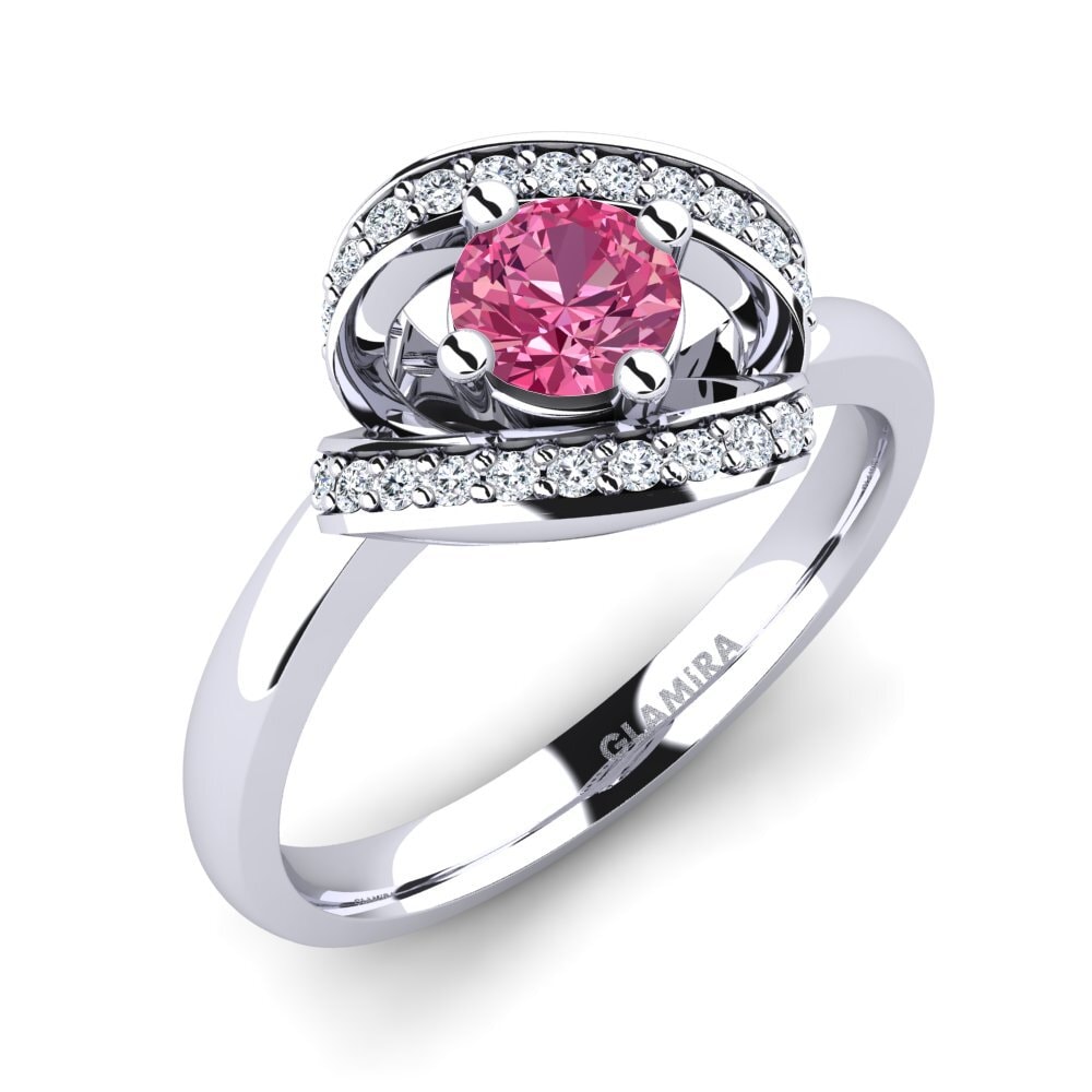 Pink Tourmaline Engagement Ring Kelly