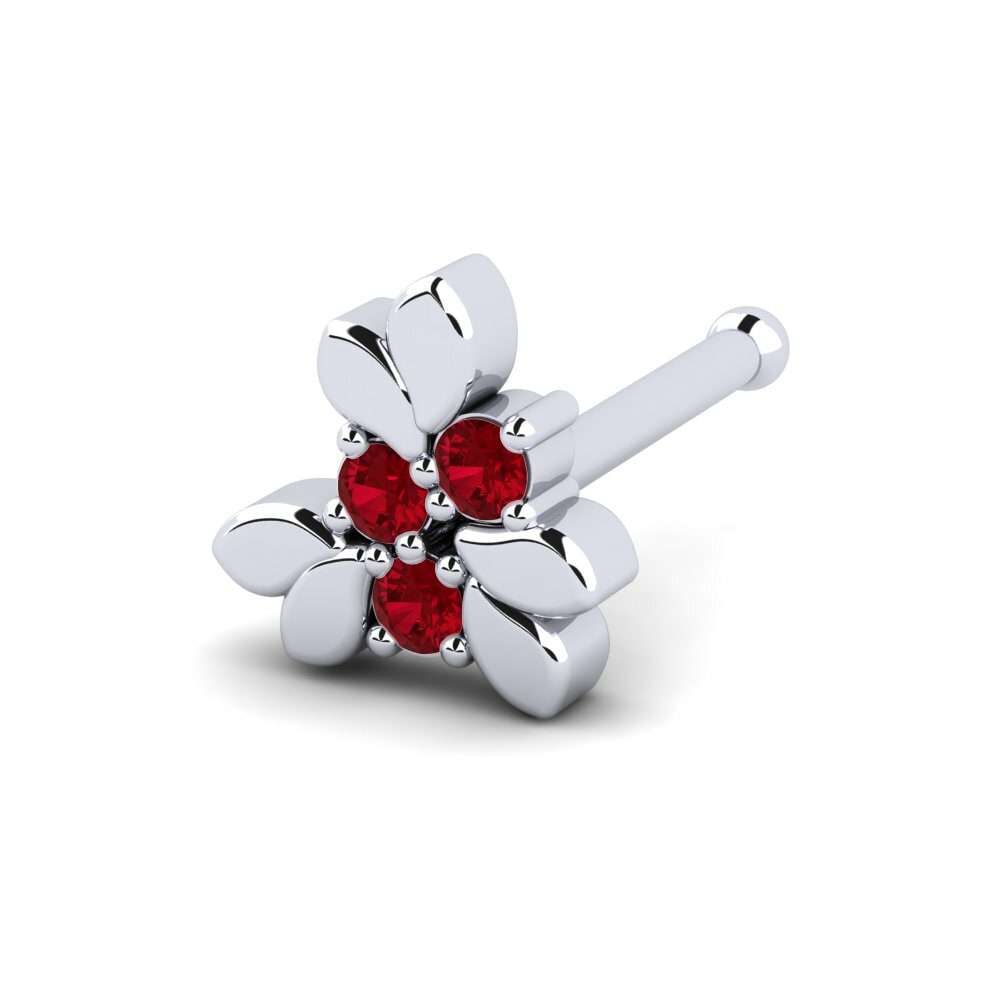 Red Zirconia Nose Pin Kelpton