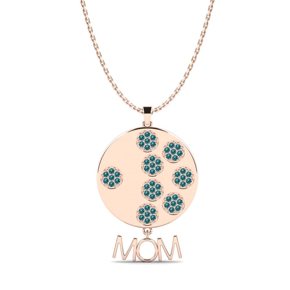 Blauer Diamant Damen anhänger Kelsi