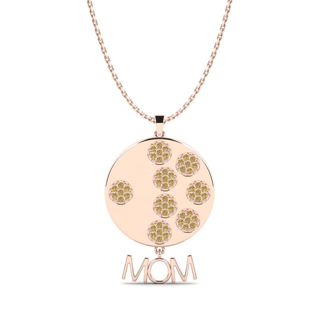 Diamante café Colgante de Mujer Kelsi