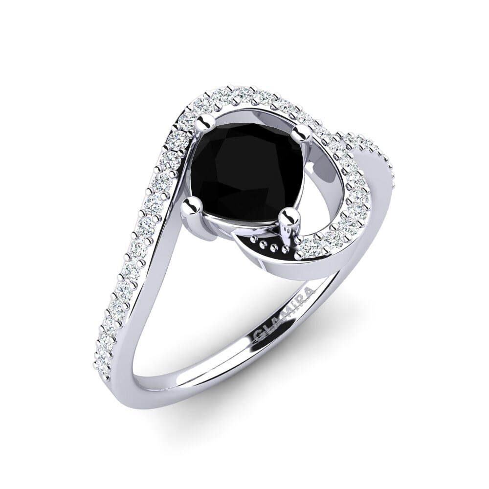 Black Diamond Engagement Ring Kensley