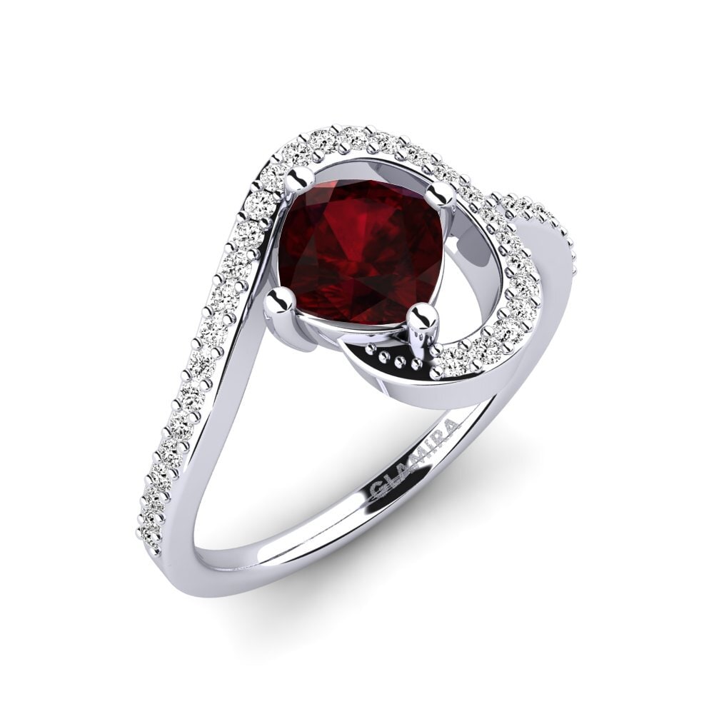 Garnet Engagement Ring Kensley