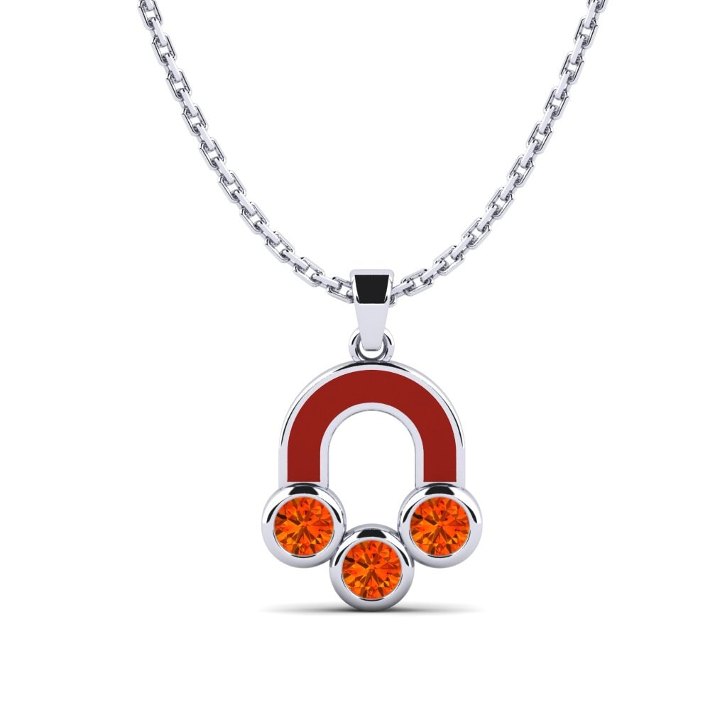 Orange Sapphire Women's Pendant Kentro