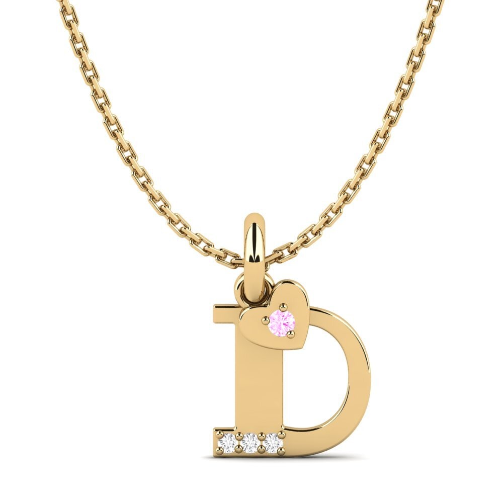 Pink Sapphire Kid's Pendant Kepolosan - D