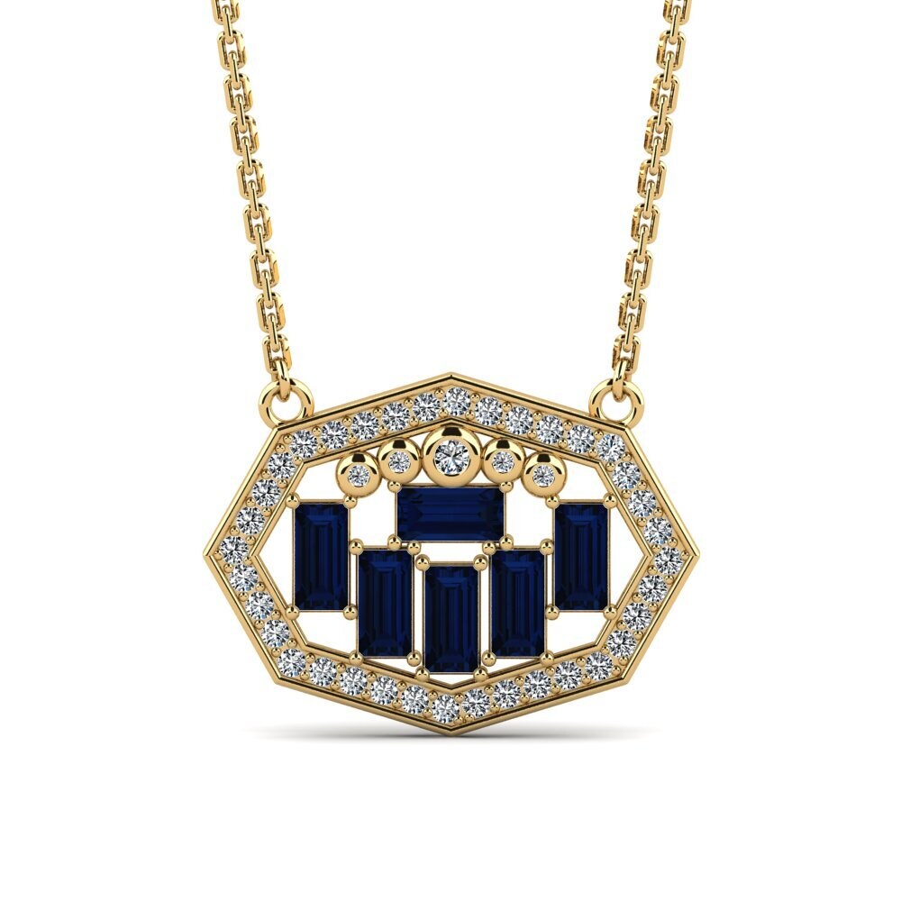 Collier Rétro En Or Poli Avec Cœurs Bombés - Bijou Vintage Brillant - Occasion En Très Bon état