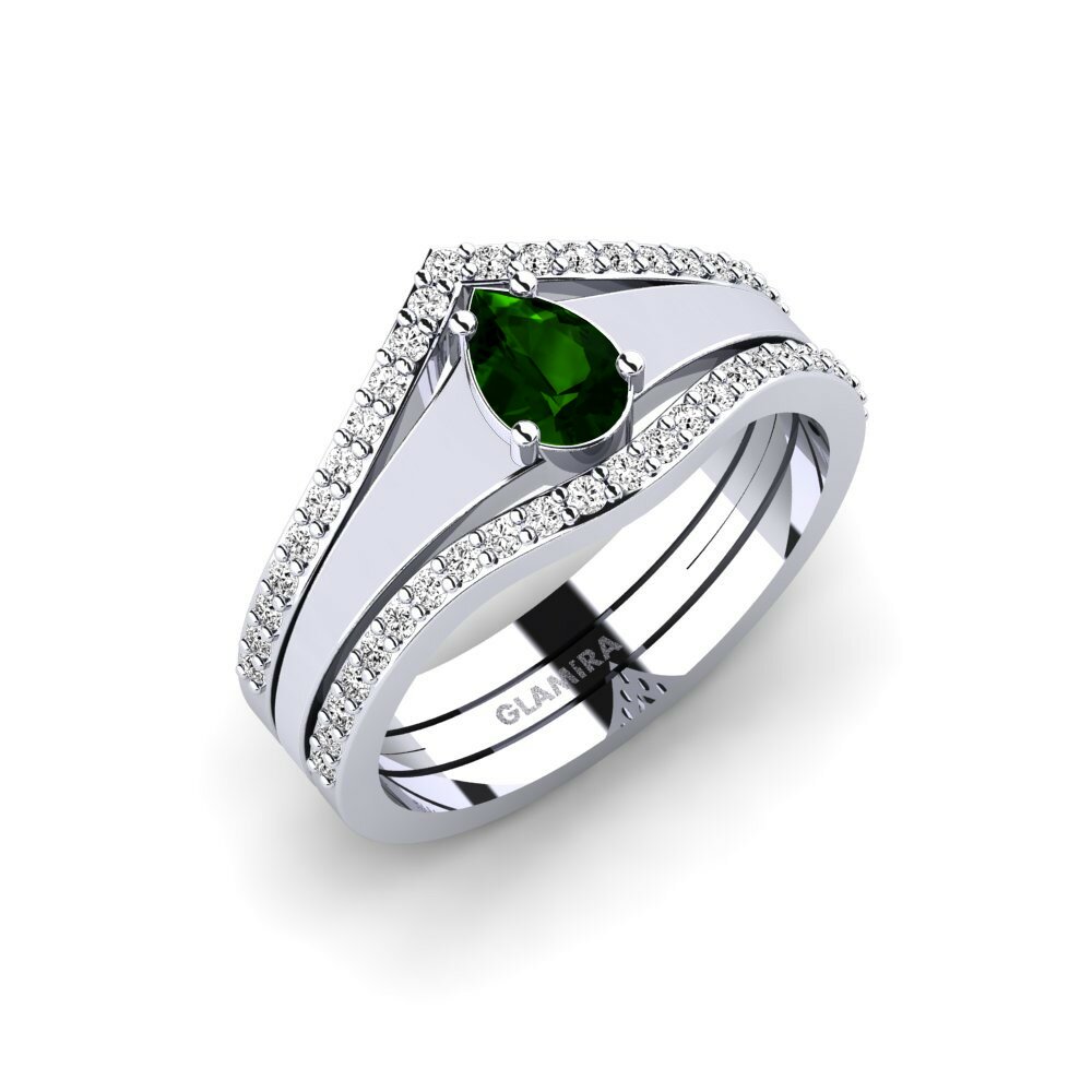 Groene Toermalijn Ringen Keros - SET