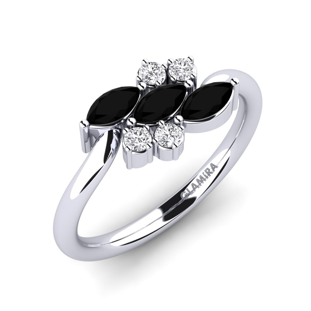 Black Onyx Engagement Ring Kersty