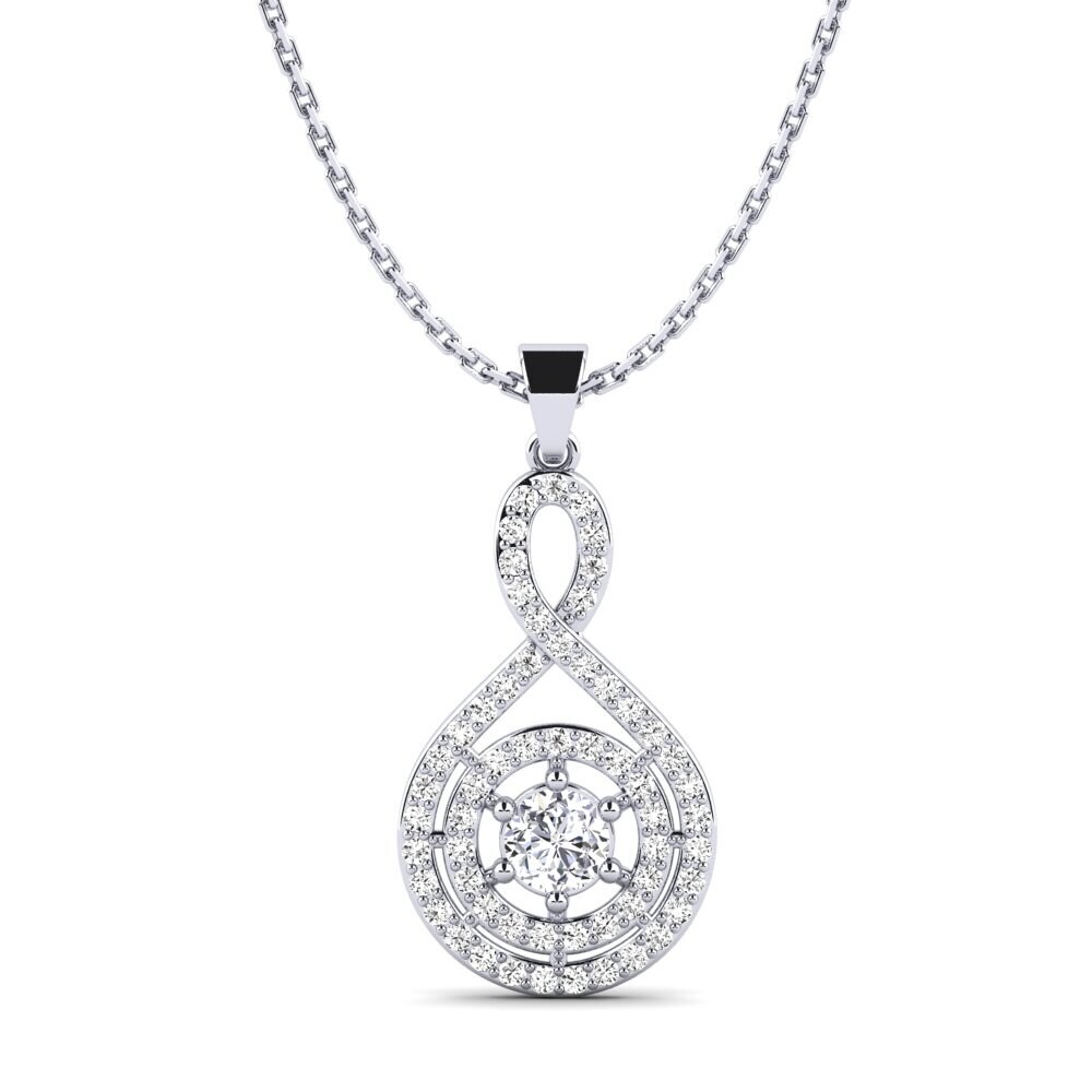 Pendentif En Moissanite Ovale 1 Ct Or - Qualité VVS E, Neuf Avec étiquettes (Inde)