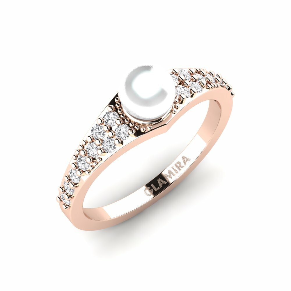 14K Rood Goud Pinkring Kest