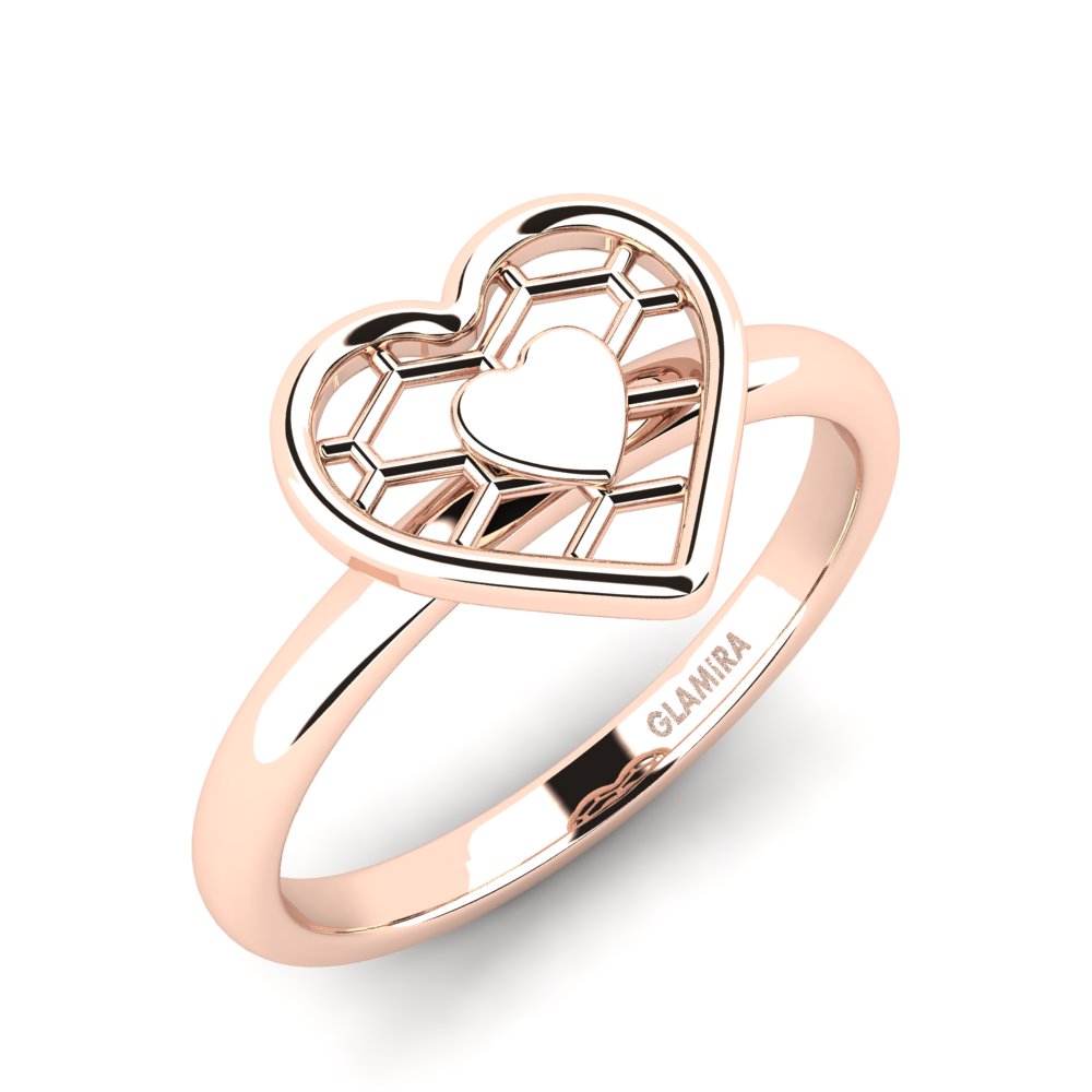 Oro Rosso 375 Anello Khamsin