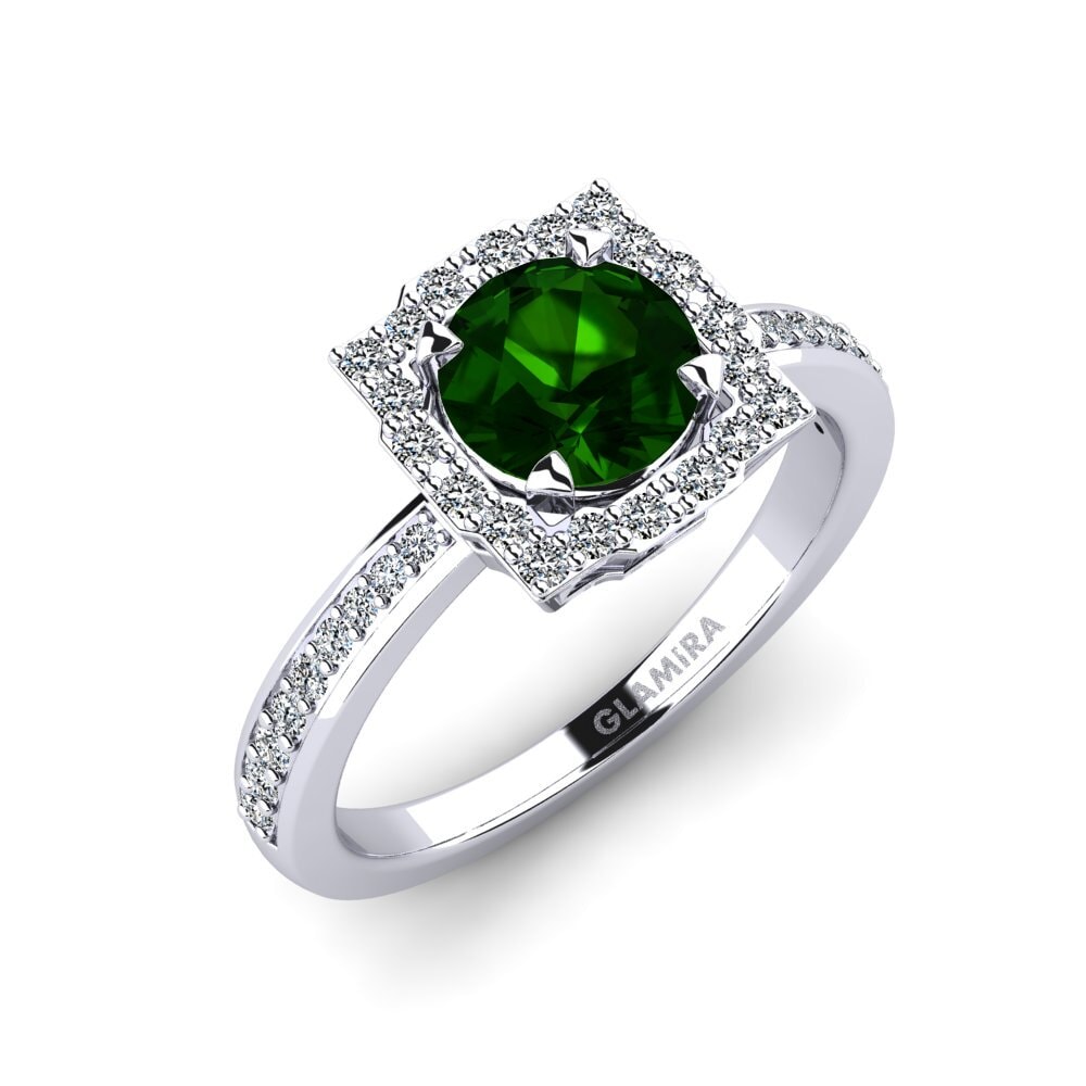 Green Tourmaline Engagement Ring Khasi