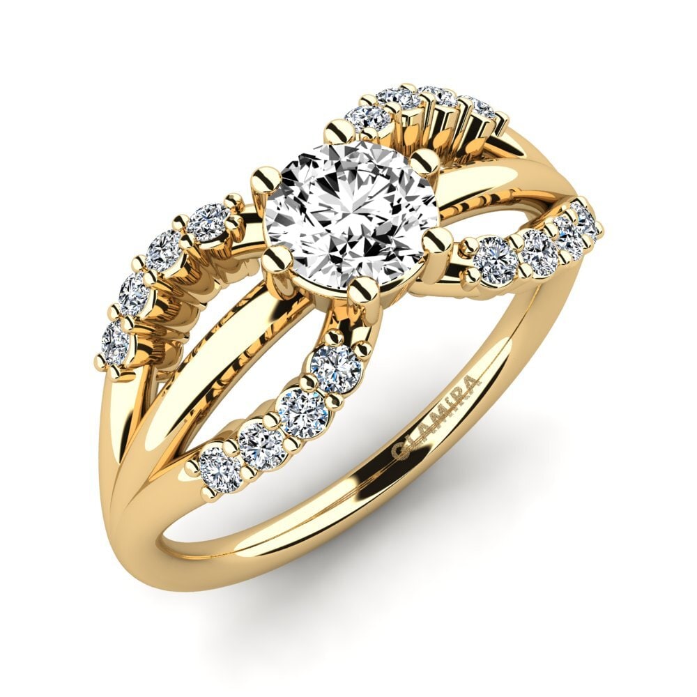 Moissanite Bague de fiançailles Khousn