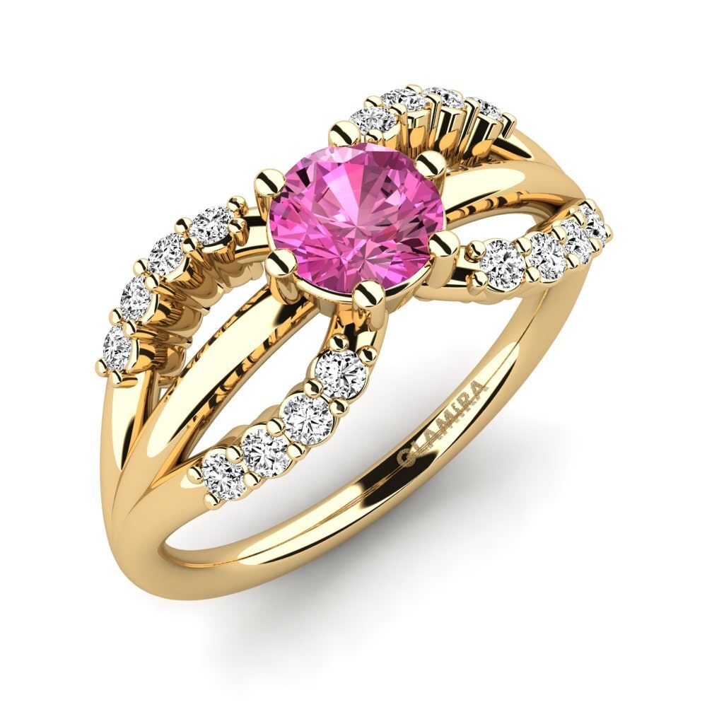 Pink Topaz Engagement Ring Khousn