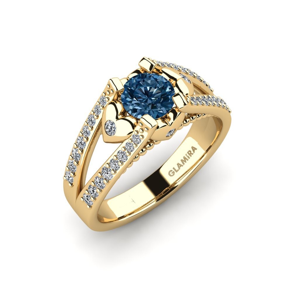 Blue Diamond Engagement Ring Kies
