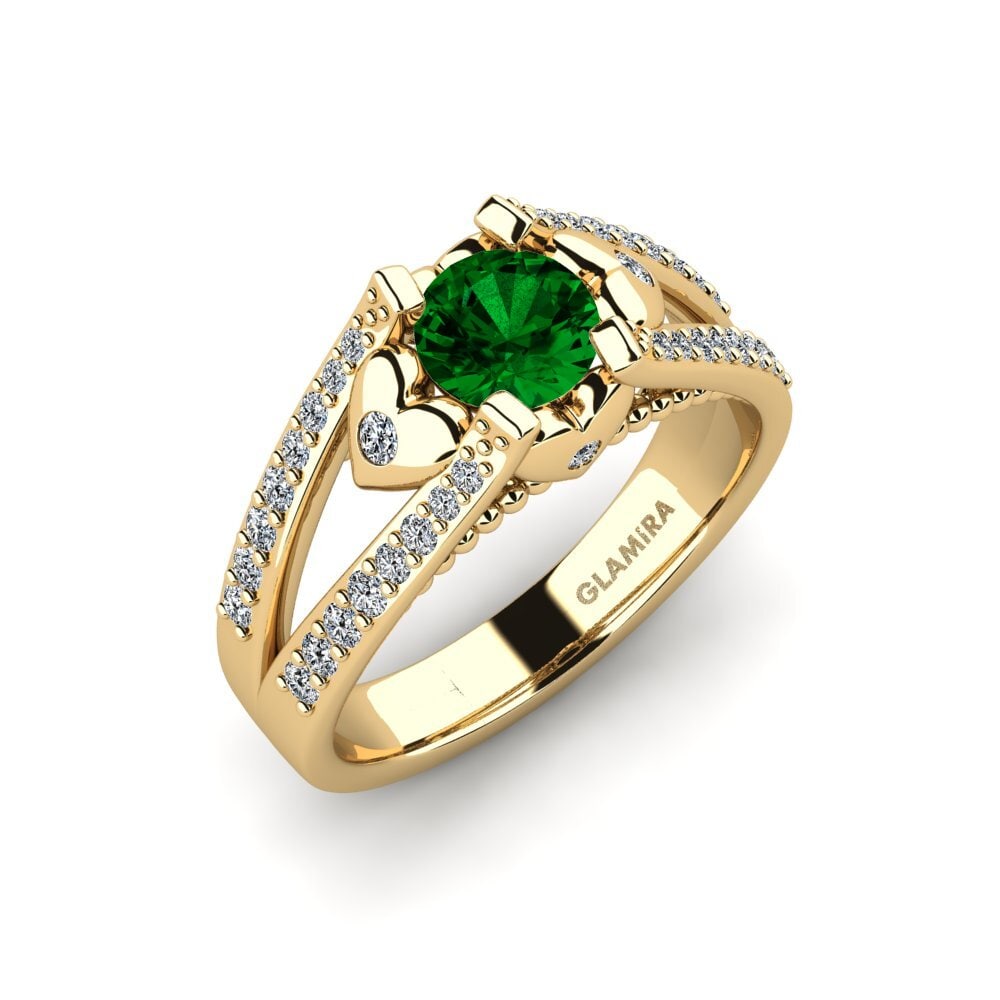 Green Zirconia Engagement Ring Kies