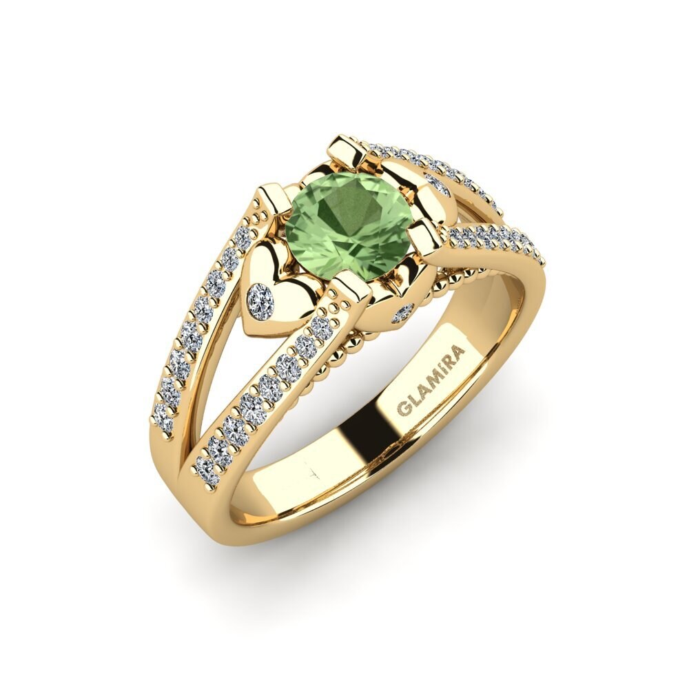 Green Sapphire Engagement Ring Kies