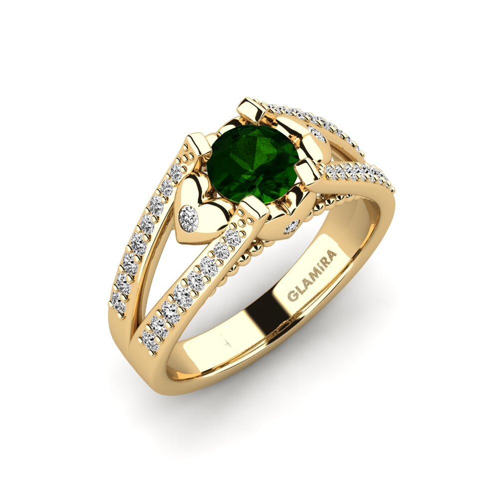Green Tourmaline Engagement Ring Kies