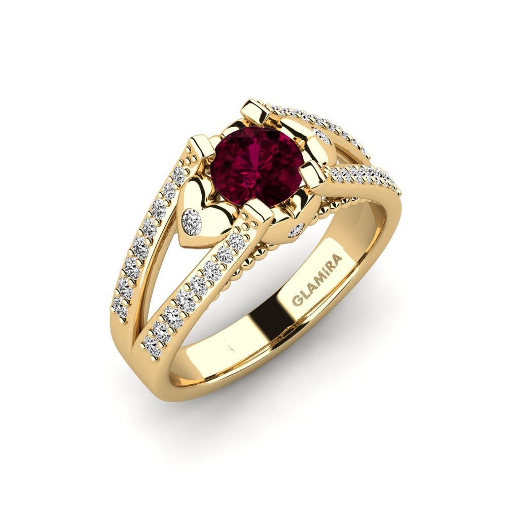 Rhodolite Garnet Engagement Ring Kies