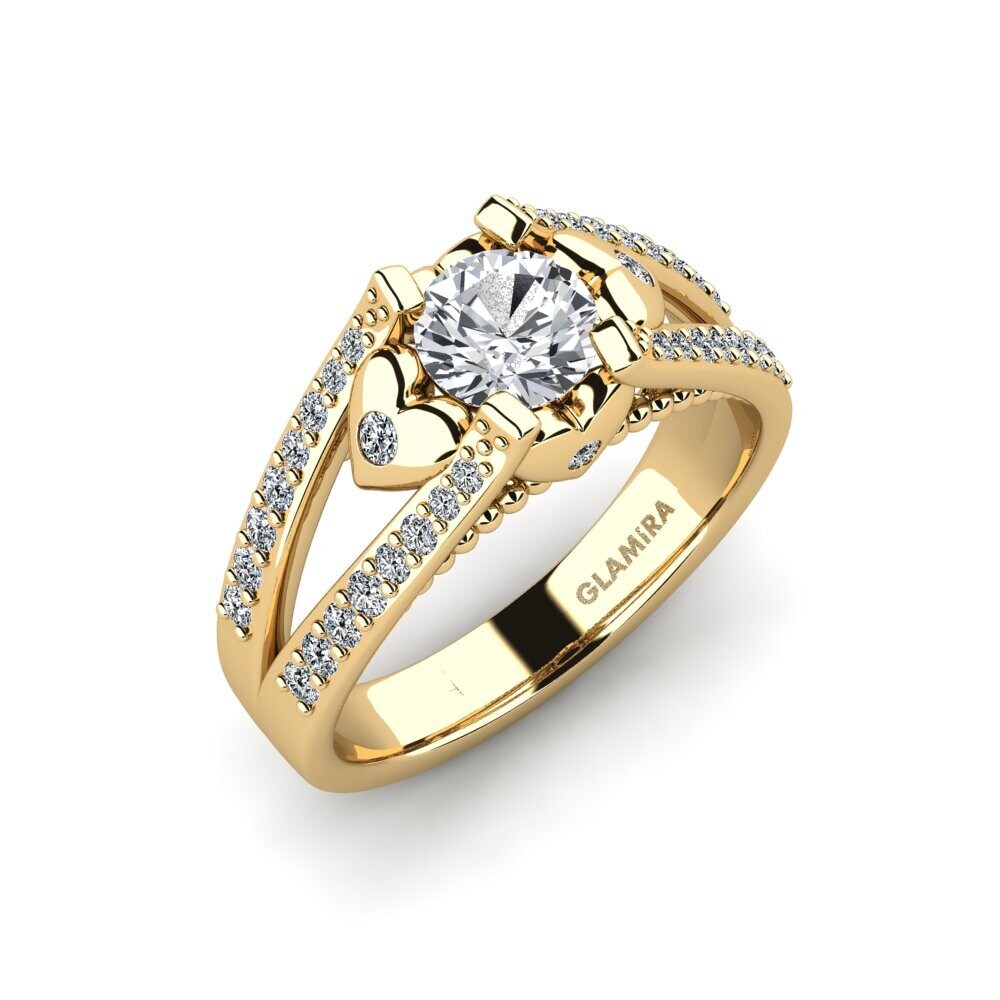 White Zircon Engagement Ring Kies