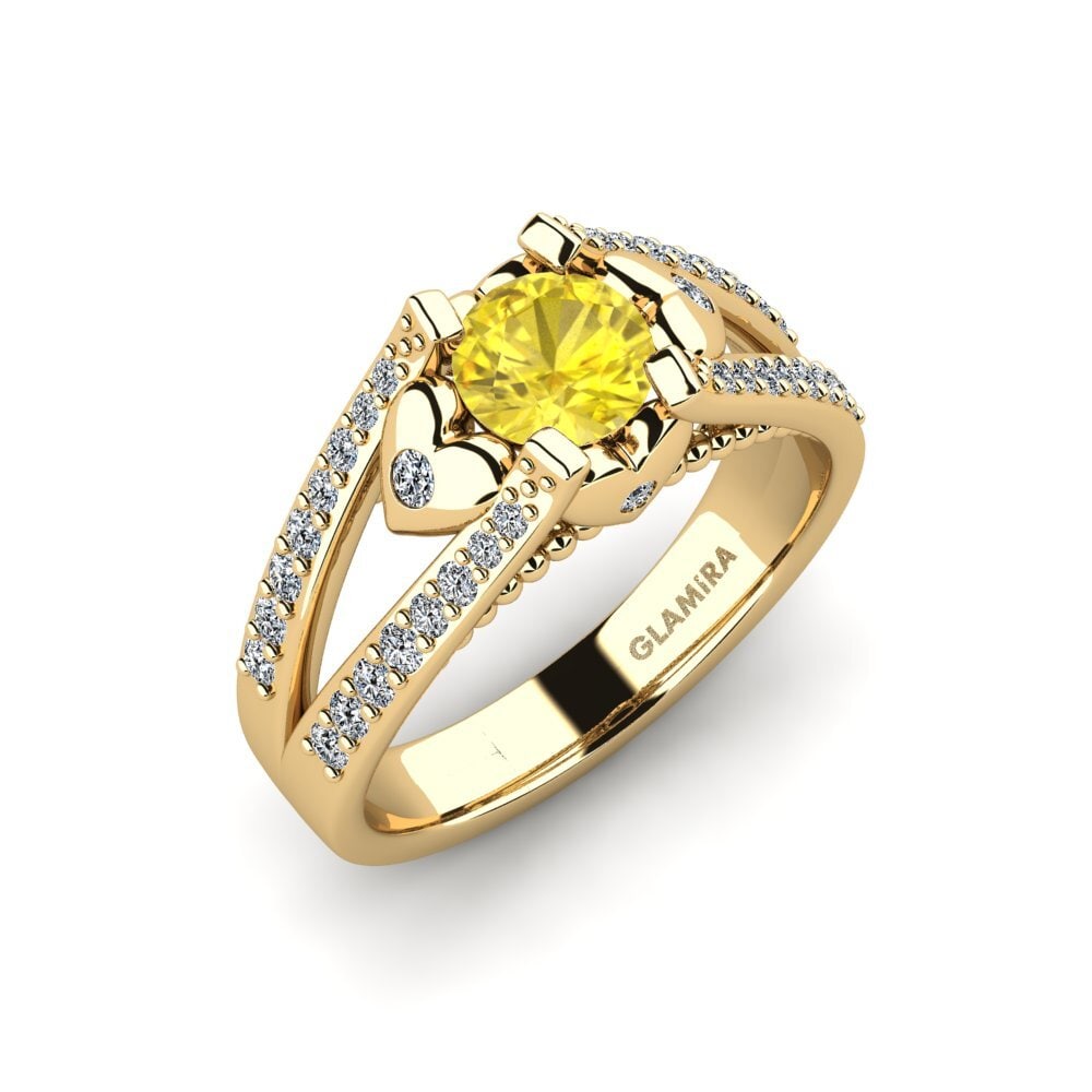 Yellow Sapphire Engagement Ring Kies