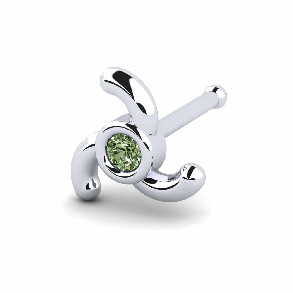 Groene Diamant Neus Pin Kiley