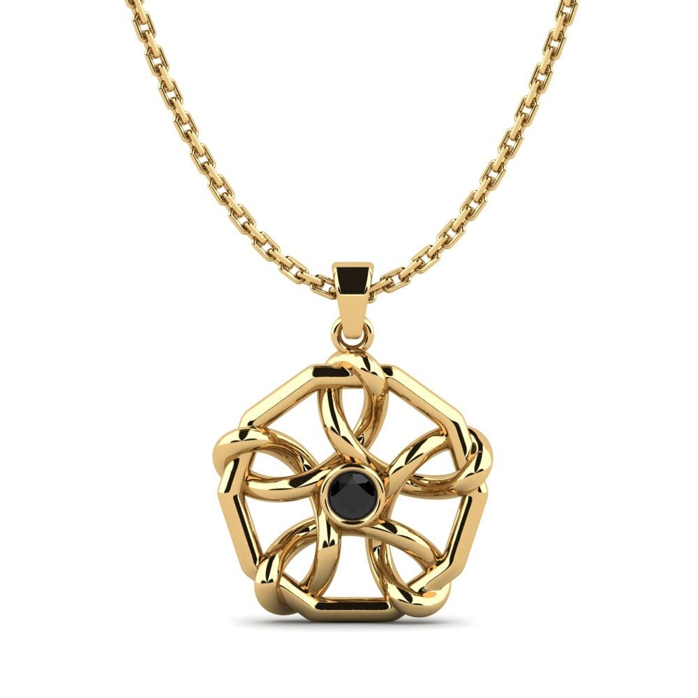 Diamante Negro Colgante de Mujer Kinabulu